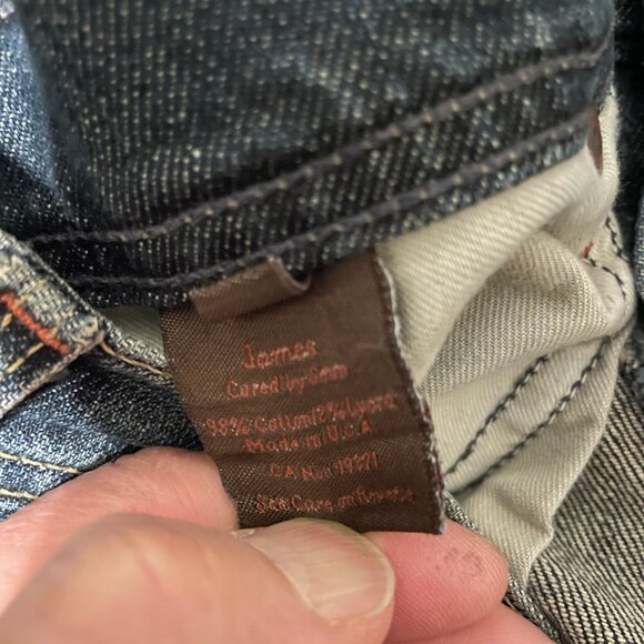 NEW James cured by seun jeans Size 29 Inseam 32"X35” Low Rise Vintage Boot Cut - Picture 6 of 9